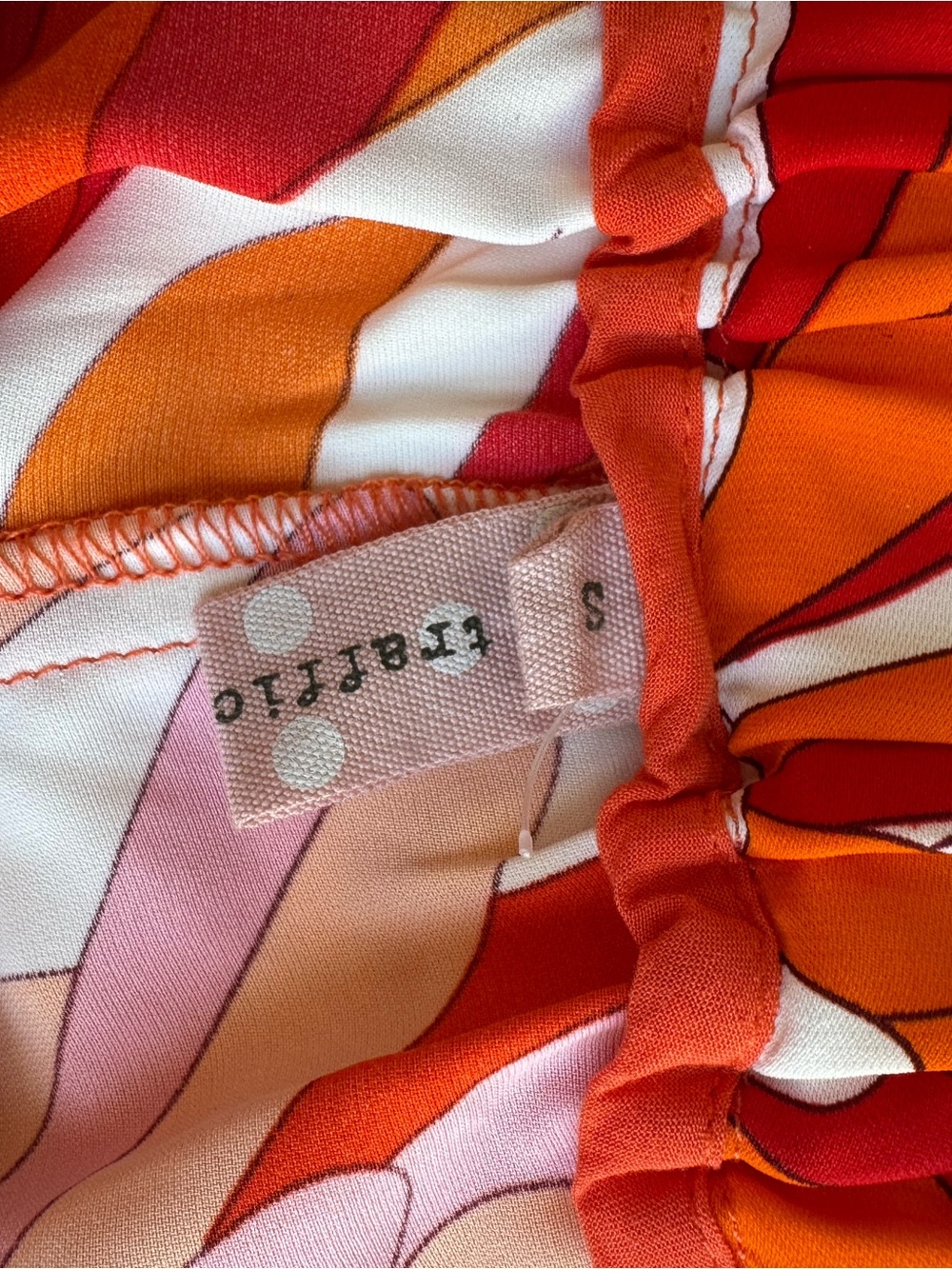 Traffic Red, Pink & Orange Wide-Leg Palazzo Pants - Picture 3 of 3
